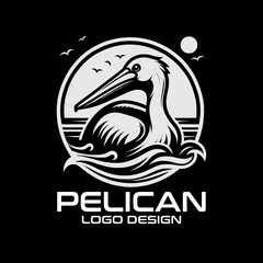 Pelican Vector Logo Design