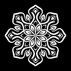 Simple round decoration. vector mandala