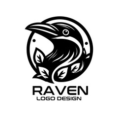 Raven Vector Logo Design