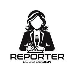 Reporter Vector Logo Design