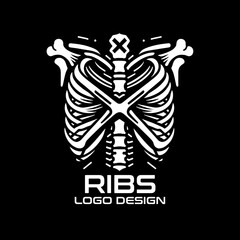 Obraz premium Ribs Vector Logo Design