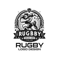 Rugby Vector Logo Design
