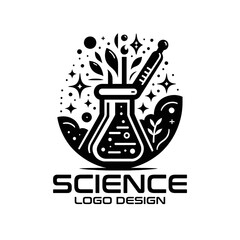 Science Vector Logo Design