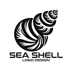 Sea Shell Vector Logo Design