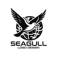 Seagull Vector Logo Design