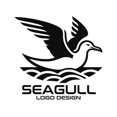 Seagull Vector Logo Design
