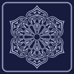 mandala ornament, round decorative design