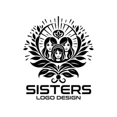 Sisters Vector Logo Design