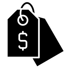 Price Tag glyph icon