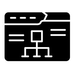 Site Map glyph icon