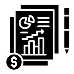 Audit glyph icon