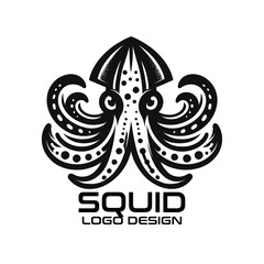 Squid Logo Vector Design