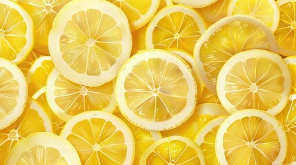Lemon slices pattern on a background