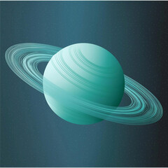abstract background with Uranus