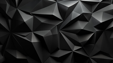 abstract 3D low poly black elegant background