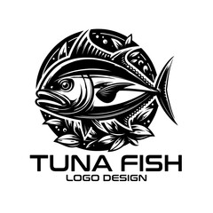 Tuna Fish Vector Logo Design