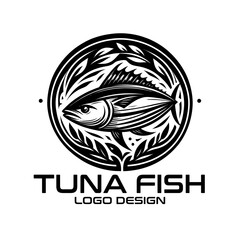 Tuna Fish Vector Logo Design