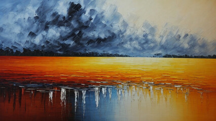 sunset in the mountains