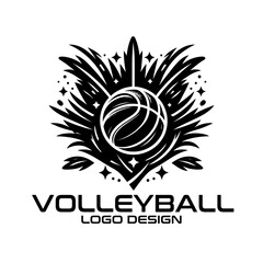 Volleyball Vector Logo Design