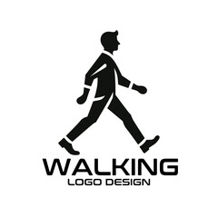 Walking Vector Logo Design