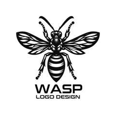 Wasp Vector Logo Design