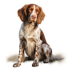 clipart brittany sitting сreated with Generative Ai