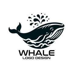 Whale Vector Logo Design