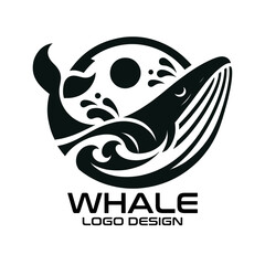 Whale Vector Logo Design