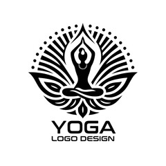 Yoga Vector Logo Design