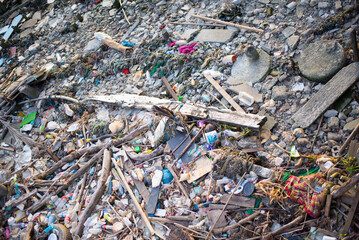 Garbage pile environment Destroys the natural ecosystem.
