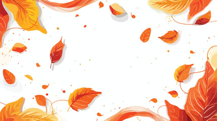Autumn sale vector illustration with autumn leaves