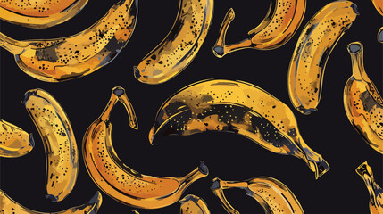 Banana seamless template illustration of banana for