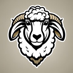 Fototapeta premium Sheep Mascot Logo, Sheep Esports logo, Sheep Logo Design, Sheep Gaming logo, Animal Mascot Logo Illustration, Animal Gaming Logo, Sheep Illustration, AI Generative