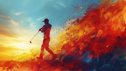 abstract background for Golfer's Day