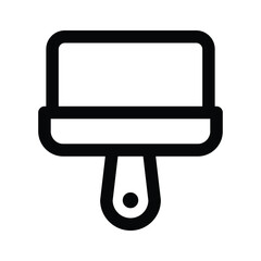 Handcrafted modern vector of paint brush, customizable icon