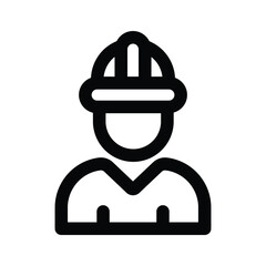Grab this beautifully designed icon of labor in editable style, a customizable vector of worker, engineer
