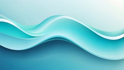 Mellow Aqua Wave Gradient Background