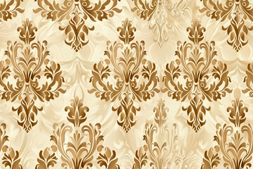 Elegant classic beige floral wallpaper pattern