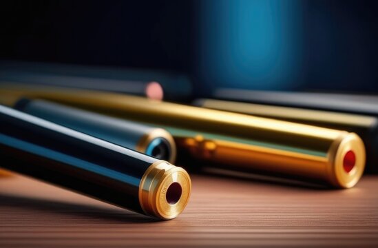 Bullet on black background