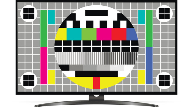 TV test pattern screen