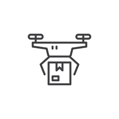 Drone Delivery line icon