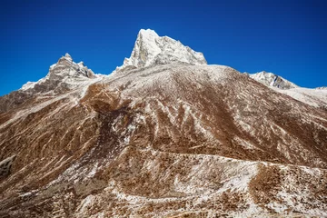 Papier Peint photo Lavable Lhotse Taboche and Cholatse mountains, Everest region