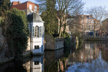 A peaceful scene by a canal: Groenerei, Bruges, Belgium