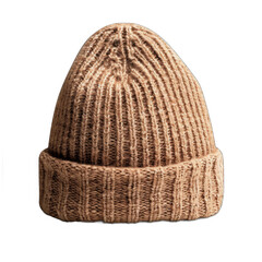 Knit beanie isolated on transparent background