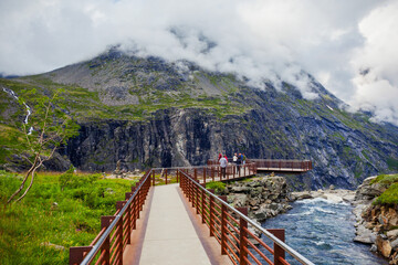 Trollstigen Trolls Path, Norway - obrazy, fototapety, plakaty