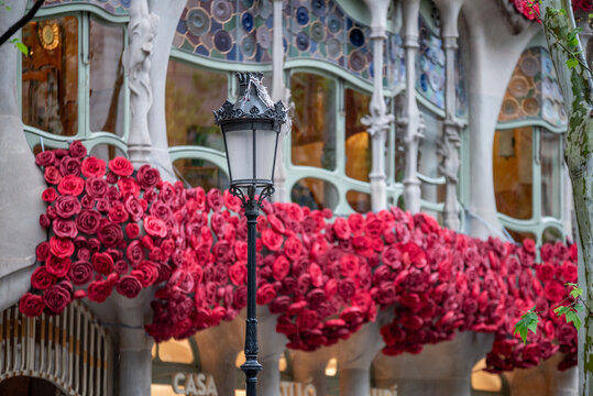 La f&ecirc;te de la Sant Jordi &agrave; Barcelone en Espagne