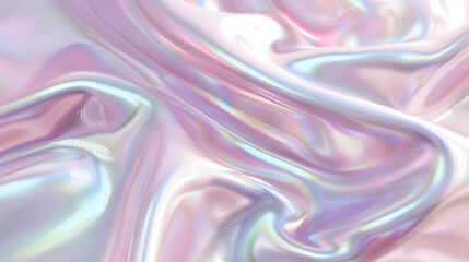 Obraz premium Abstract trendy holographic background. Real texture in pale violet, pink and mint colors with scratches and irregularities