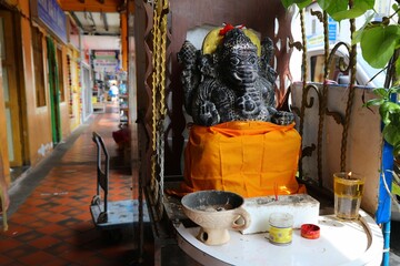 Street shrine for Ganesha in Singapore