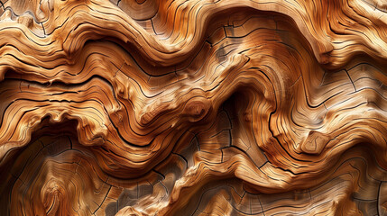 Natural wood illustration, a background image with wood patterns that convey the warmth and texture of natural wood. Unusual structure. - obrazy, fototapety, plakaty