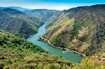 Sil river landscape,Galicia,Spain